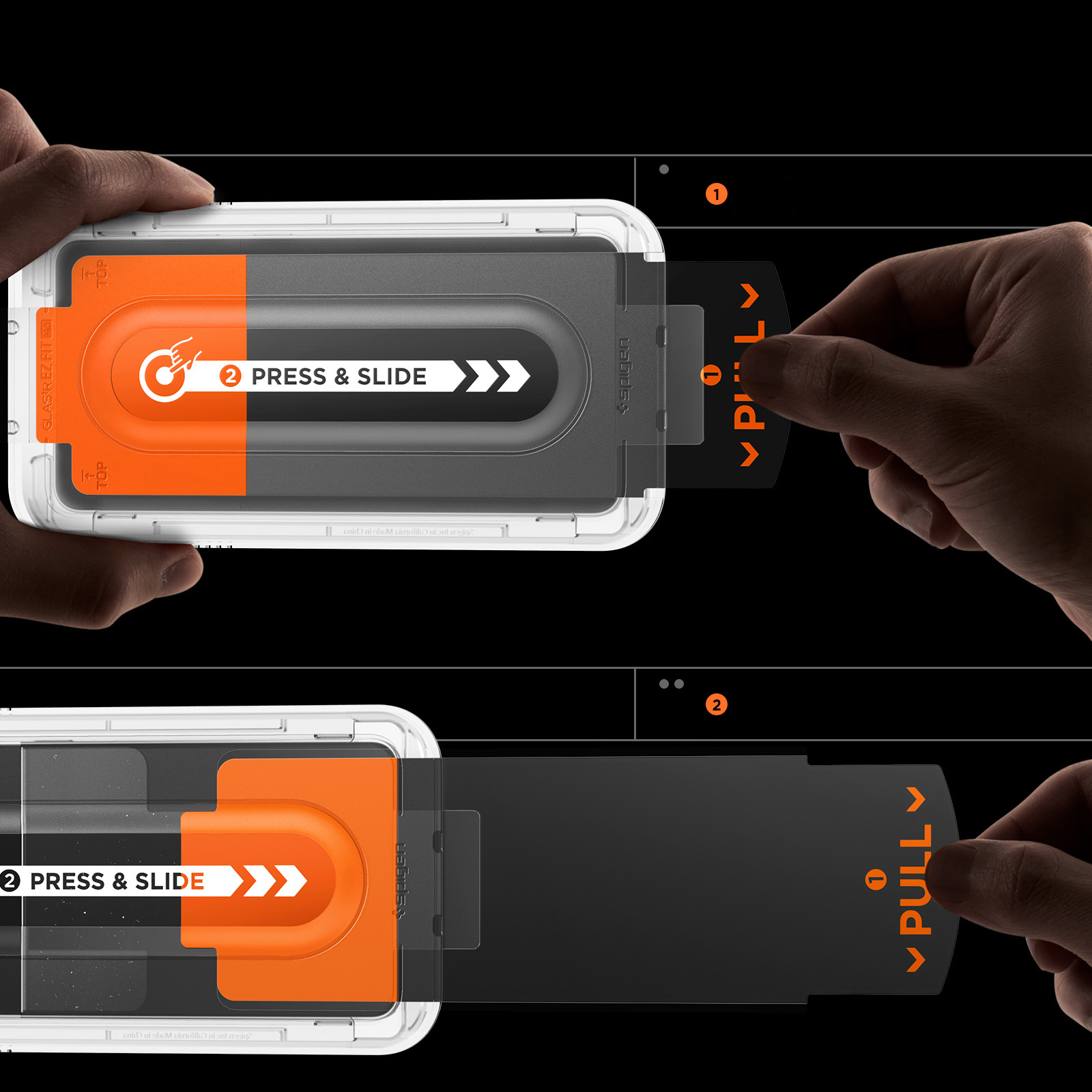Szkło do etui + Aplikator Spigen Glas.tr EZ Fit 2-Pack do Galaxy Z Fold7
